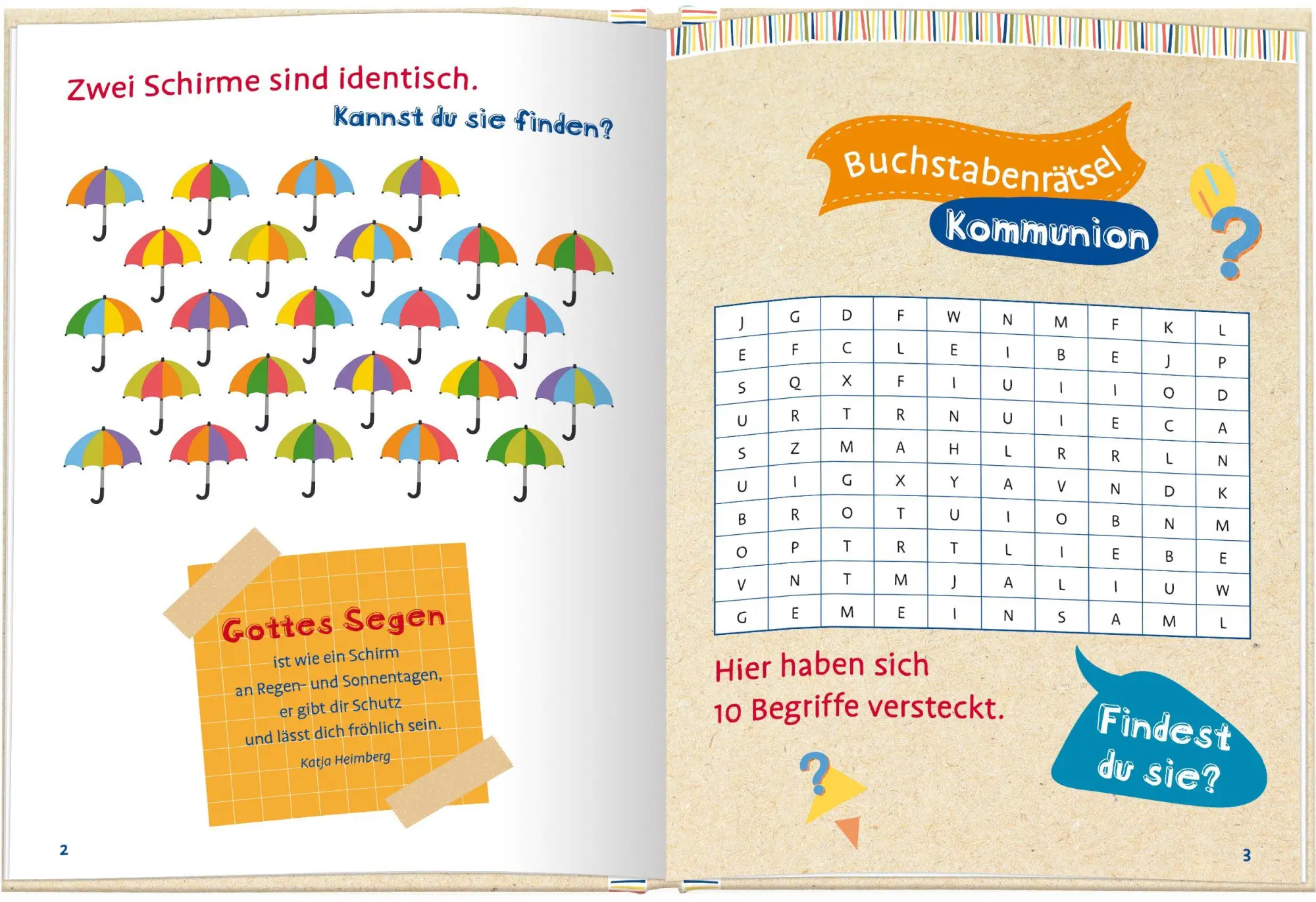 Bild: 9783766638922 | Rätsel, Quiz &amp; Co | zur Erstkommunion | Taschenbuch | 96 S. | Deutsch