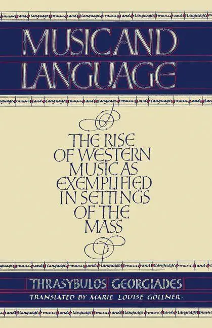 Cover: 9780521299022 | Music and Language | Thrasybulos Georgos Georgiades (u. a.) | Buch