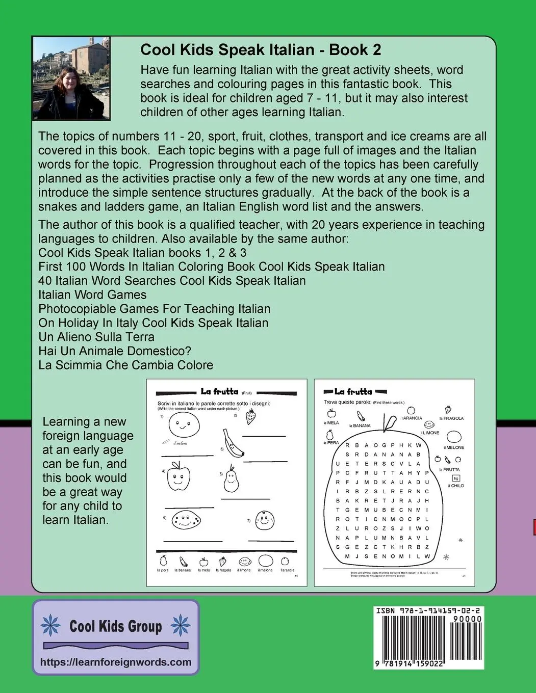 Rückseite: 9781914159022 | Cool Kids Speak Italian - Book 2 | Joanne Leyland | Taschenbuch | 2021