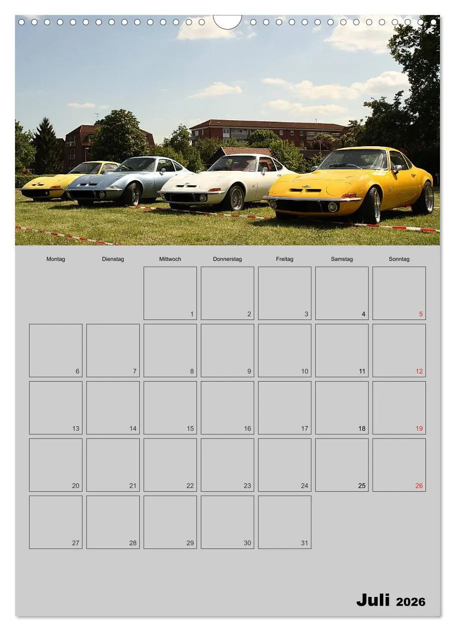 Bild: 9783516429022 | Opel GT Terminplaner (Wandkalender 2026 DIN A3 hoch), CALVENDO...