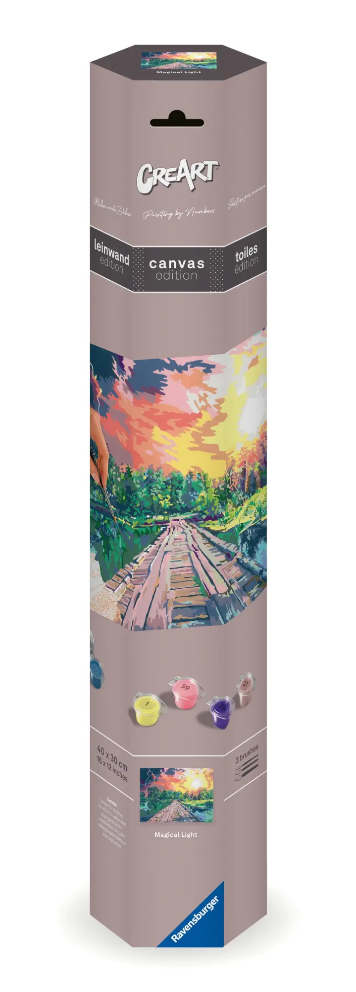 Cover: 4005556239122 | CreArt, Malen nach Zahlen Canvas Leinwand - Magisches Licht | Spiel