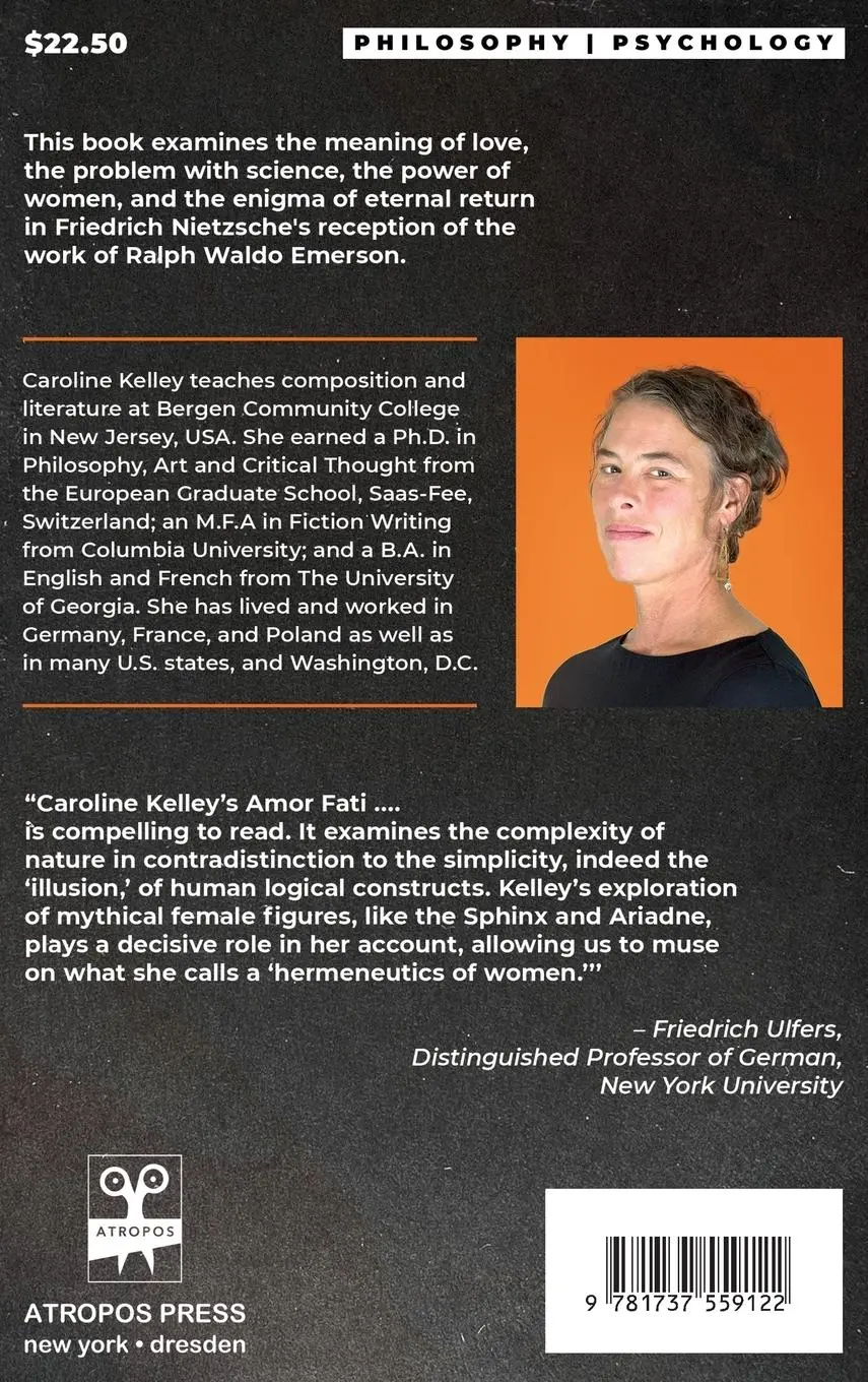 Rückseite: 9781737559122 | AMOR FATI | Eternal Procession in Emerson and Nietzsche | Kelley