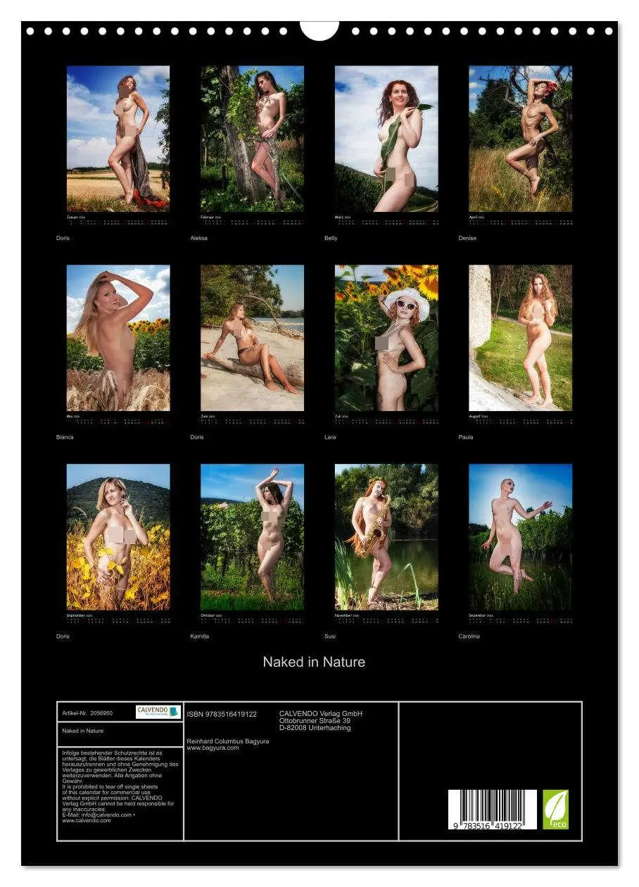 Bild: 9783516419122 | Naked in Nature (Wandkalender 2026 DIN A3 hoch), CALVENDO...