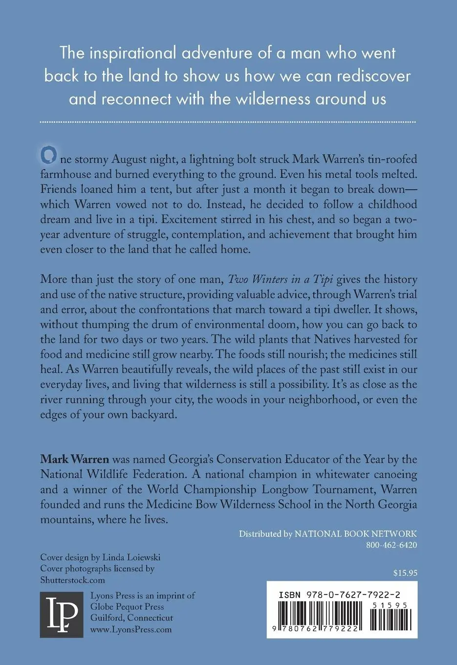 Rückseite: 9780762779222 | Two Winters in a Tipi | Mark Warren | Taschenbuch | Englisch | 2012