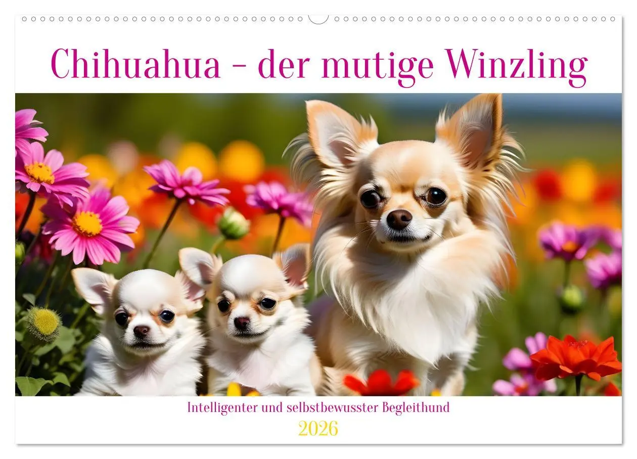 Cover: 9783457249222 | Chihuahua - der mutige Winzling (Wandkalender 2026 DIN A2 quer),...