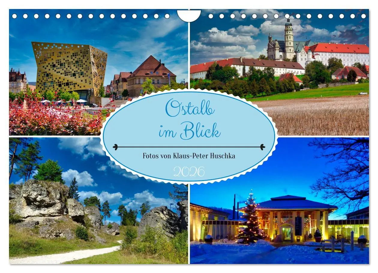 Cover: 9783457559222 | Ostalb im Blick (Wandkalender 2026 DIN A4 quer), CALVENDO...
