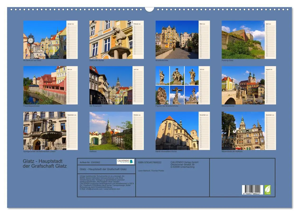 Bild: 9783457869222 | Glatz - Hauptstadt der Grafschaft Glatz (Wandkalender 2026 DIN A2...