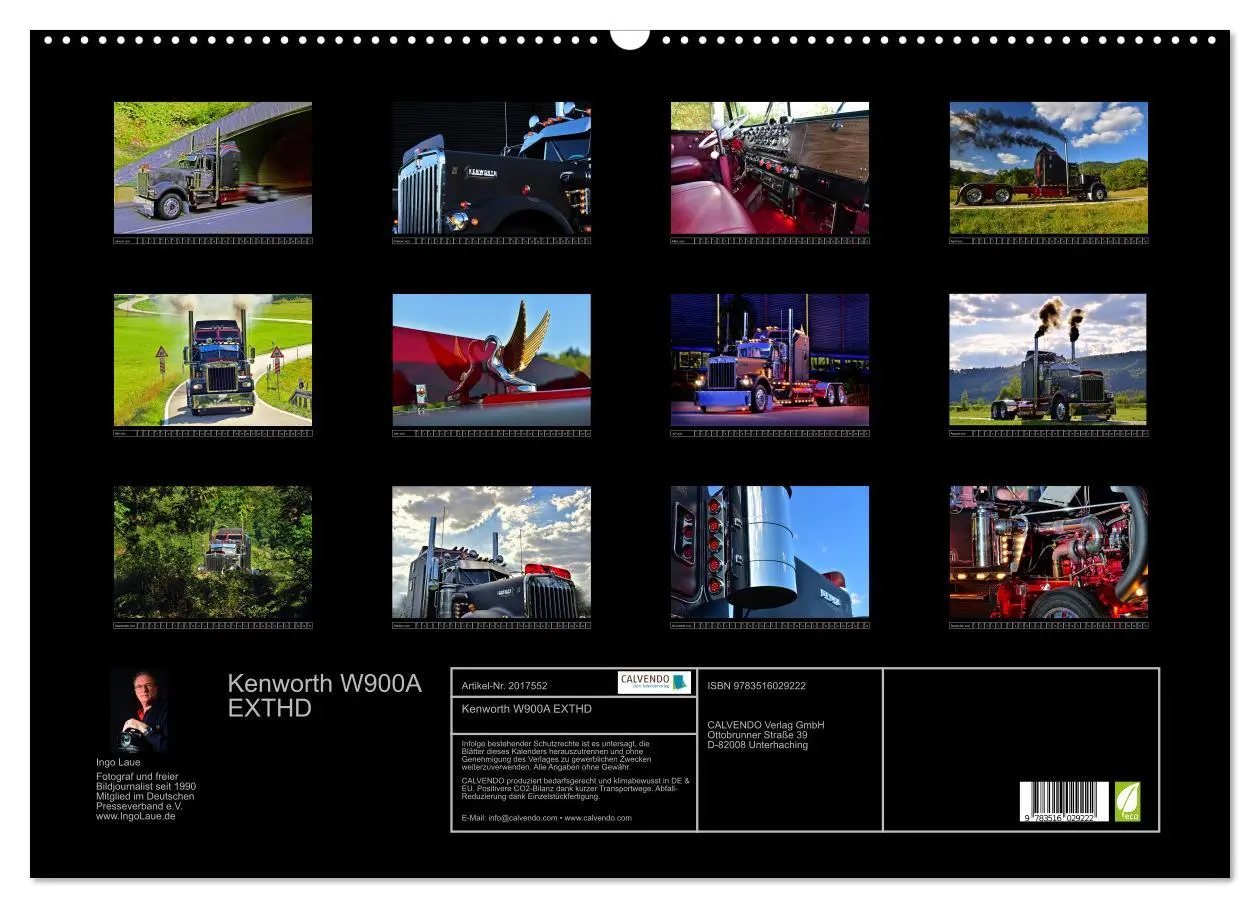 Bild: 9783516029222 | Kenworth W900A EXTHD (Wandkalender 2026 DIN A2 quer), CALVENDO...