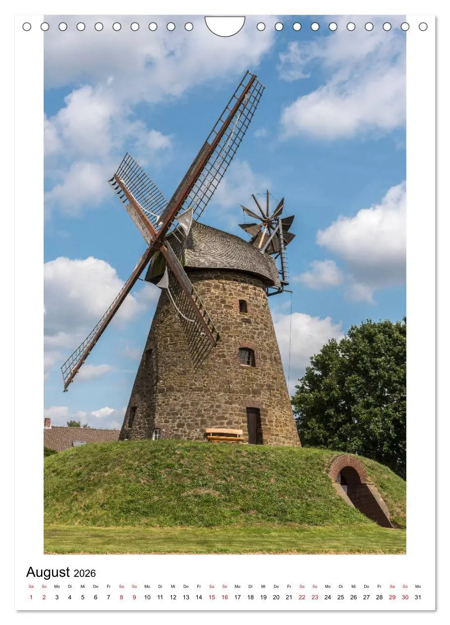 Bild: 9783516409222 | Historische Windmühlen in Minden-Lübbecke (Wandkalender 2026 DIN A4...