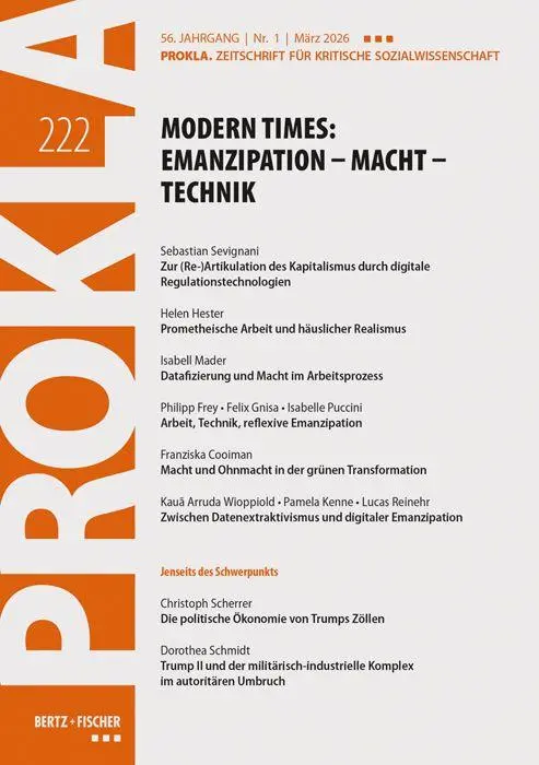 Cover: 9783865059222 | Modern Times: Emanzipation - Macht - Technik | Prokla | Taschenbuch