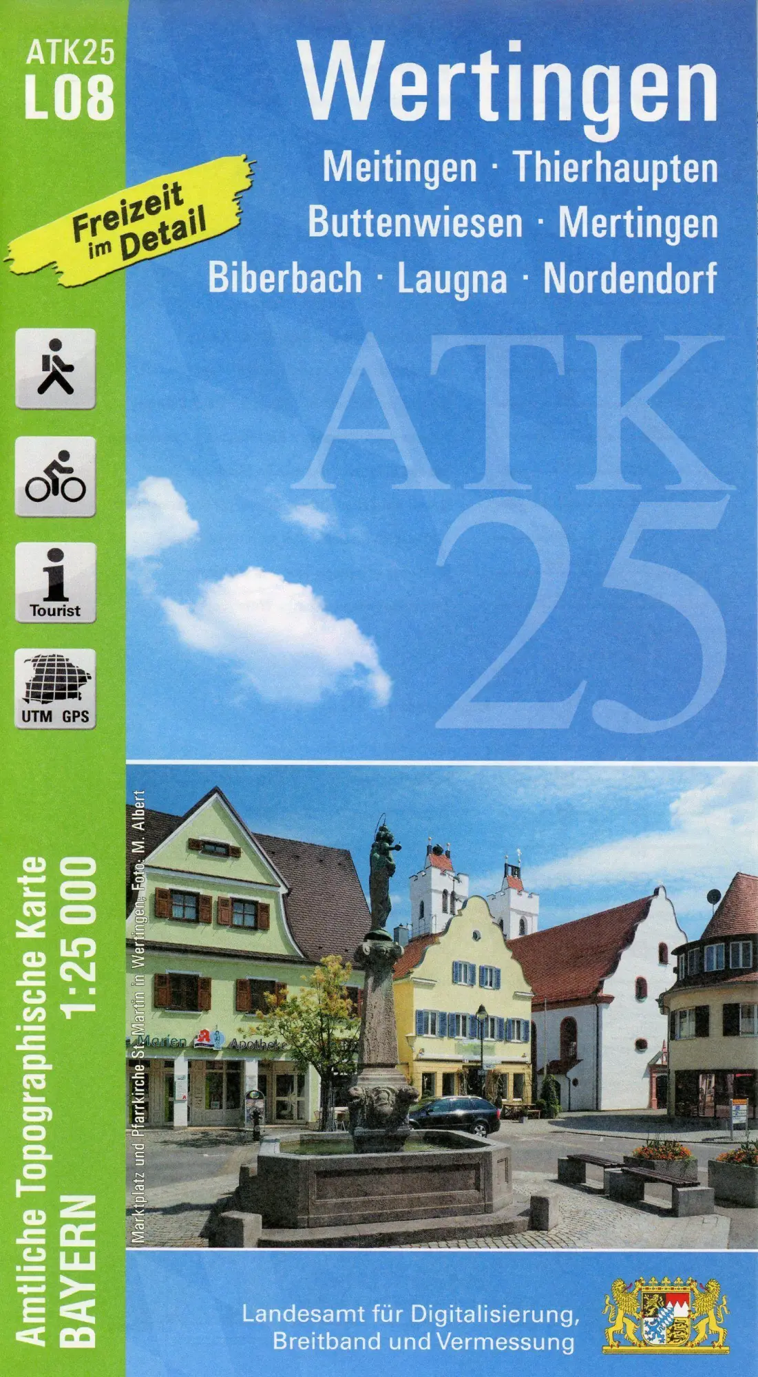 Cover: 9783899339222 | Wertingen 1:25 000 | Digitalisierung | (Land-)Karte | Deutsch | 2021