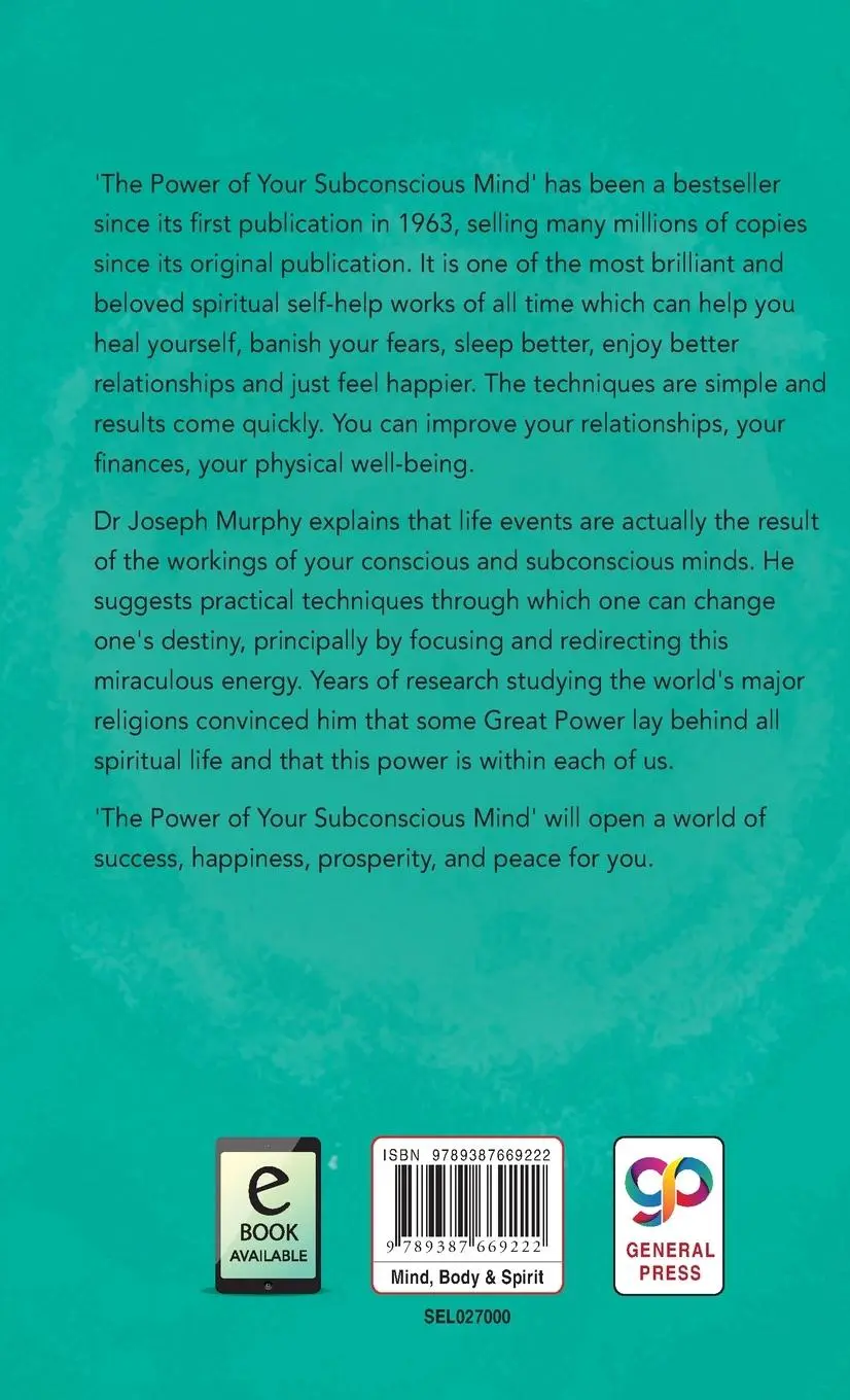 Rückseite: 9789387669222 | The Power of Your Subconscious Mind | Joseph Murphy | Buch | Gebunden