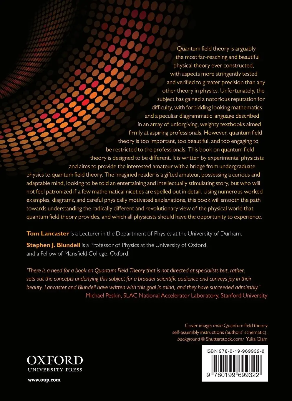 Rückseite: 9780199699322 | Quantum Field Theory for the Gifted Amateur | Tom Lancaster (u. a.)