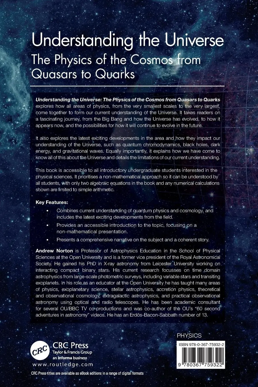 Rückseite: 9780367759322 | Understanding the Universe | Andrew Norton | Taschenbuch | Englisch