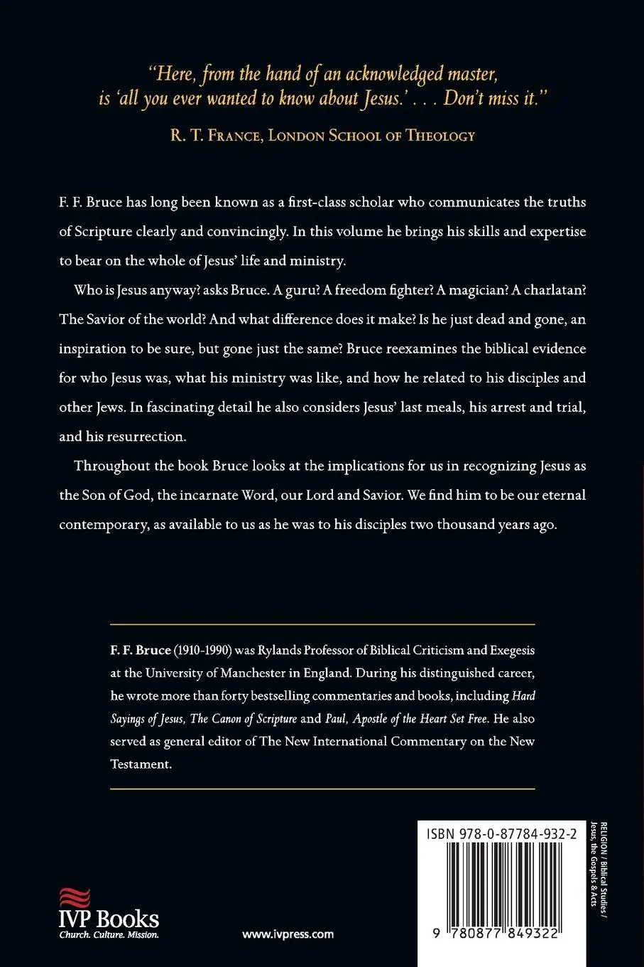 Rückseite: 9780877849322 | Jesus | Lord &amp; Savior | F. F. Bruce | Taschenbuch | Englisch | 1986