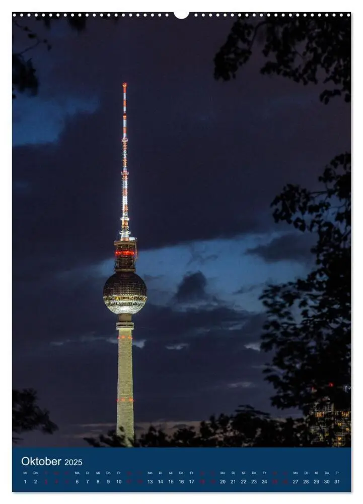 Bild: 9783435909322 | Berliner Fernsehturm - Magische Momente (Wandkalender 2025 DIN A2...