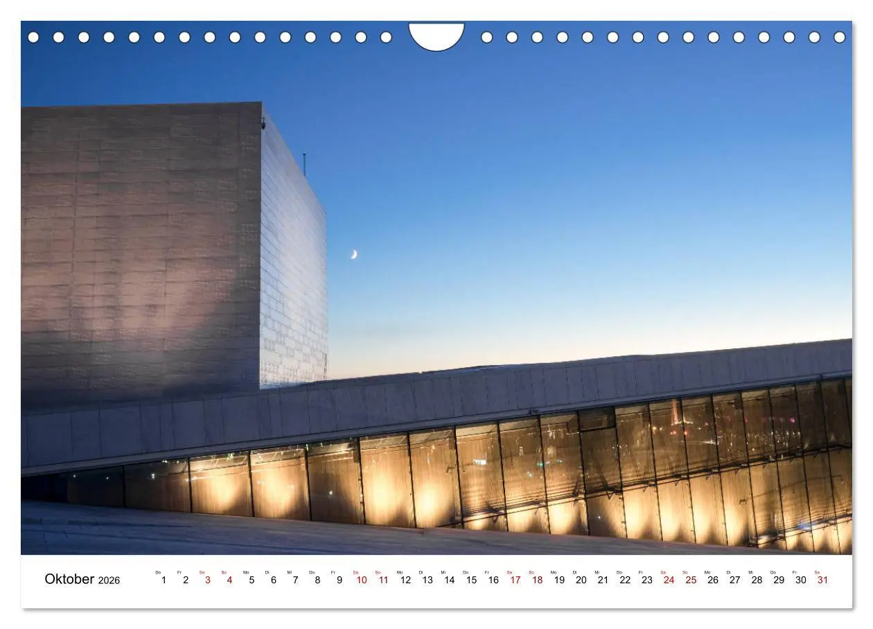 Bild: 9783457859322 | Opera Oslo (Wandkalender 2026 DIN A4 quer), CALVENDO Monatskalender