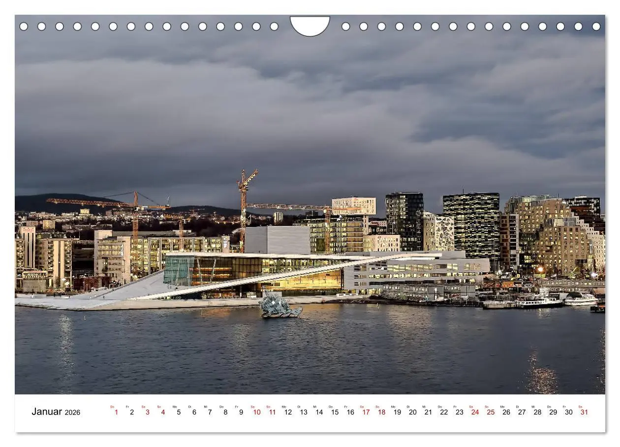 Bild: 9783457859322 | Opera Oslo (Wandkalender 2026 DIN A4 quer), CALVENDO Monatskalender