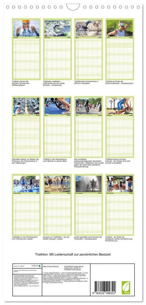 Bild: 9783516499322 | Familienplaner 2026 - Triathlon: Mit Leidenschaft zur persönlichen...