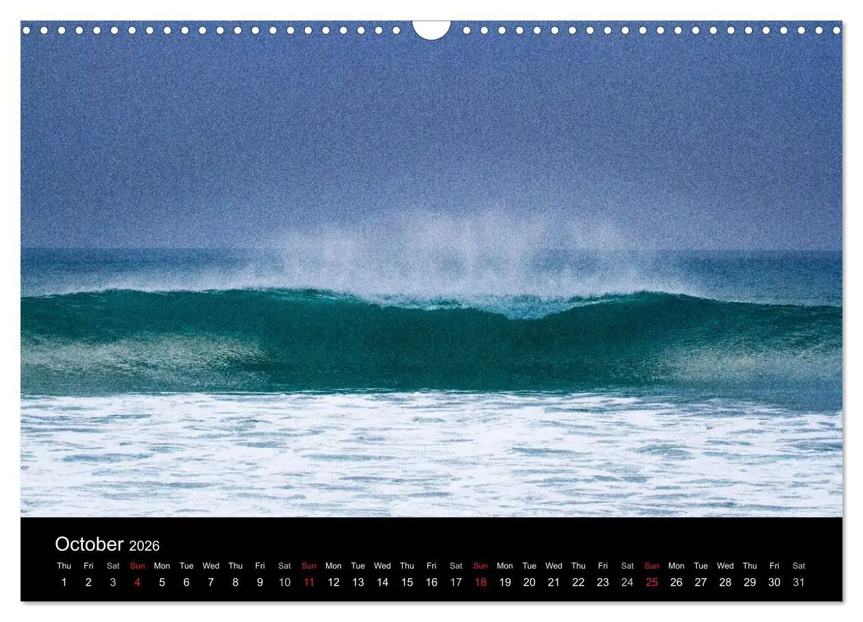 Bild: 9783516569322 | Waves in Cornwall (Wall Calendar 2026 DIN A3 landscape), CALVENDO...