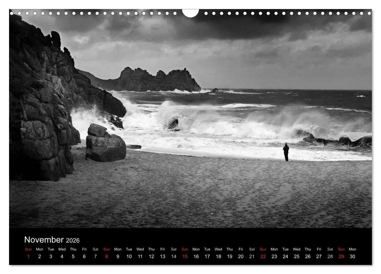 Bild: 9783516569322 | Waves in Cornwall (Wall Calendar 2026 DIN A3 landscape), CALVENDO...