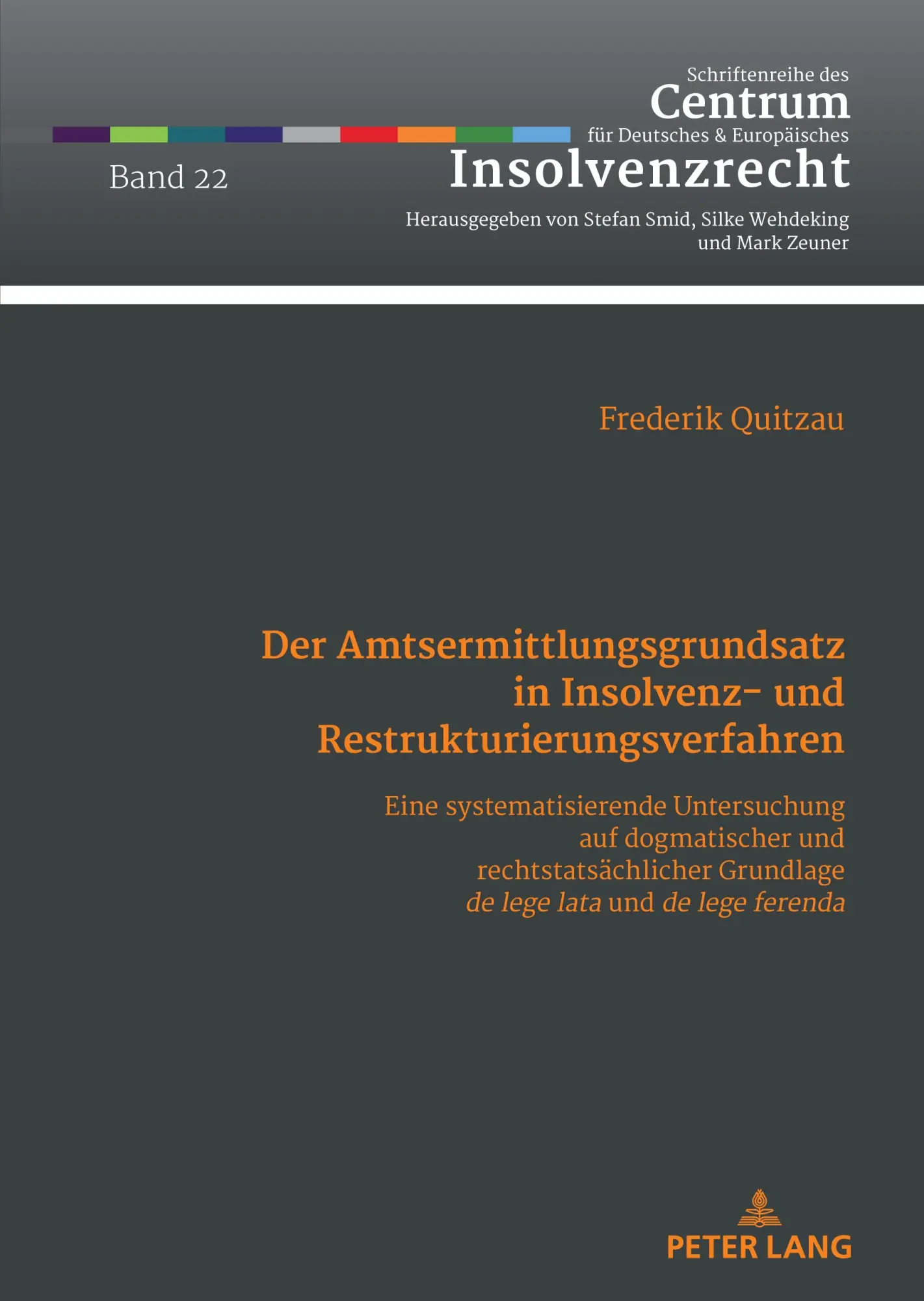 Cover: 9783631859322 | Der Amtsermittlungsgrundsatz in Insolvenz- und...