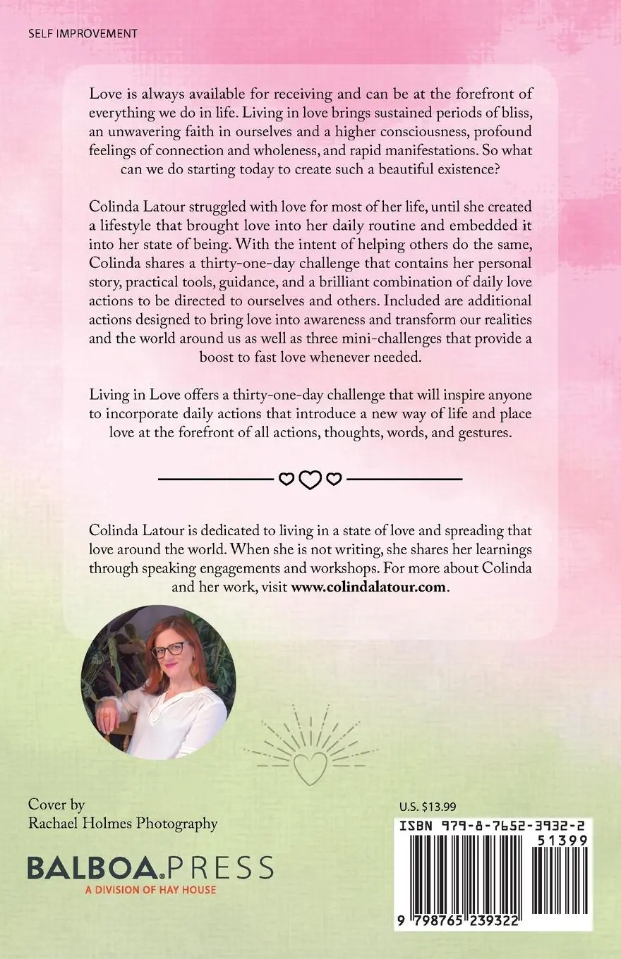 Rückseite: 9798765239322 | Living in Love | Colinda Latour | Taschenbuch | Englisch | 2023