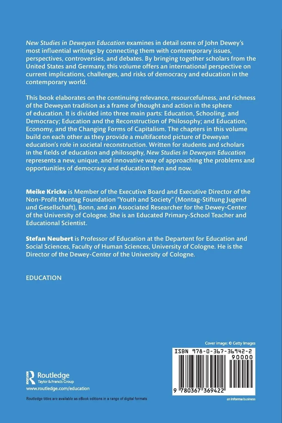 Rückseite: 9780367369422 | New Studies in Deweyan Education | Democracy and Education Revisited