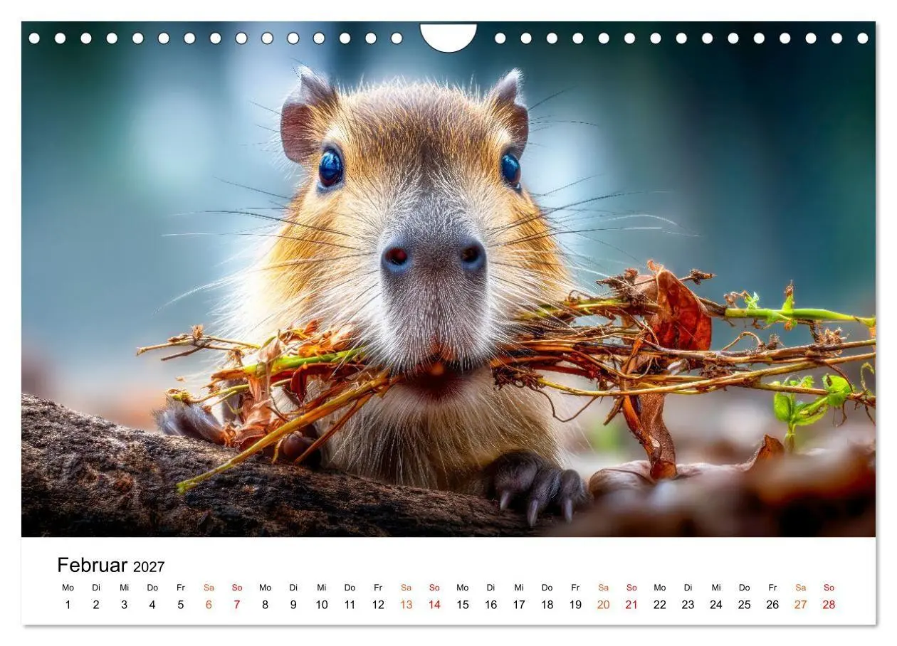 Bild: 9783516799422 | Capybara - die Ruhe als Lebensform (Wandkalender 2027 DIN A4 quer),...
