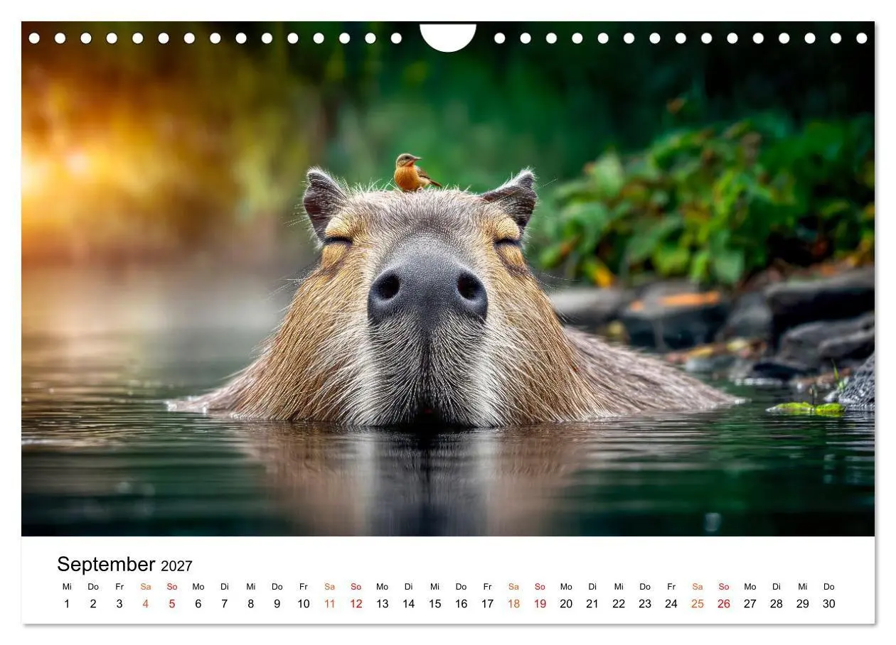 Bild: 9783516799422 | Capybara - die Ruhe als Lebensform (Wandkalender 2027 DIN A4 quer),...