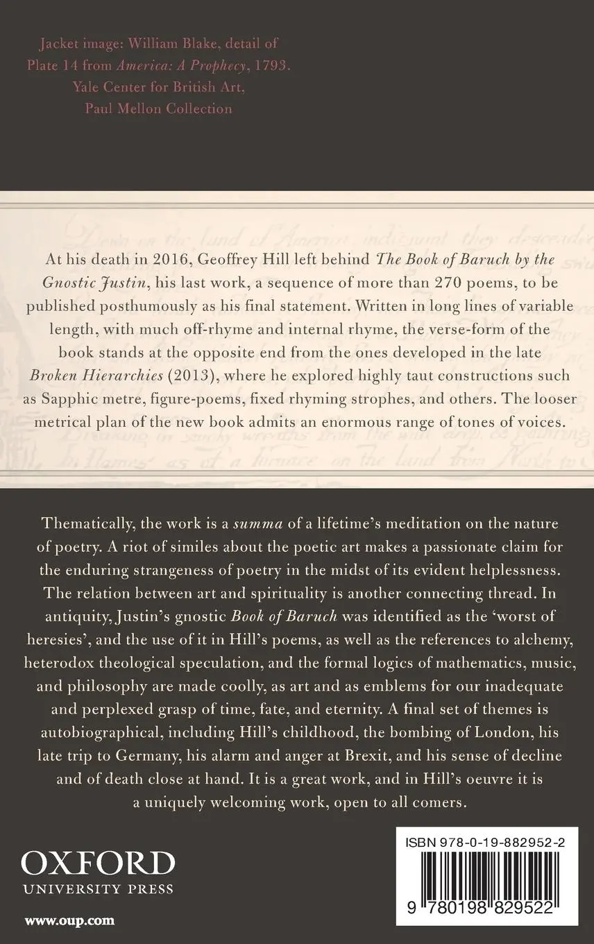 Rückseite: 9780198829522 | BOOK OF BARUCH BY GNOSTIC JUSTIN C | Haynes Hill | Buch | Gebunden