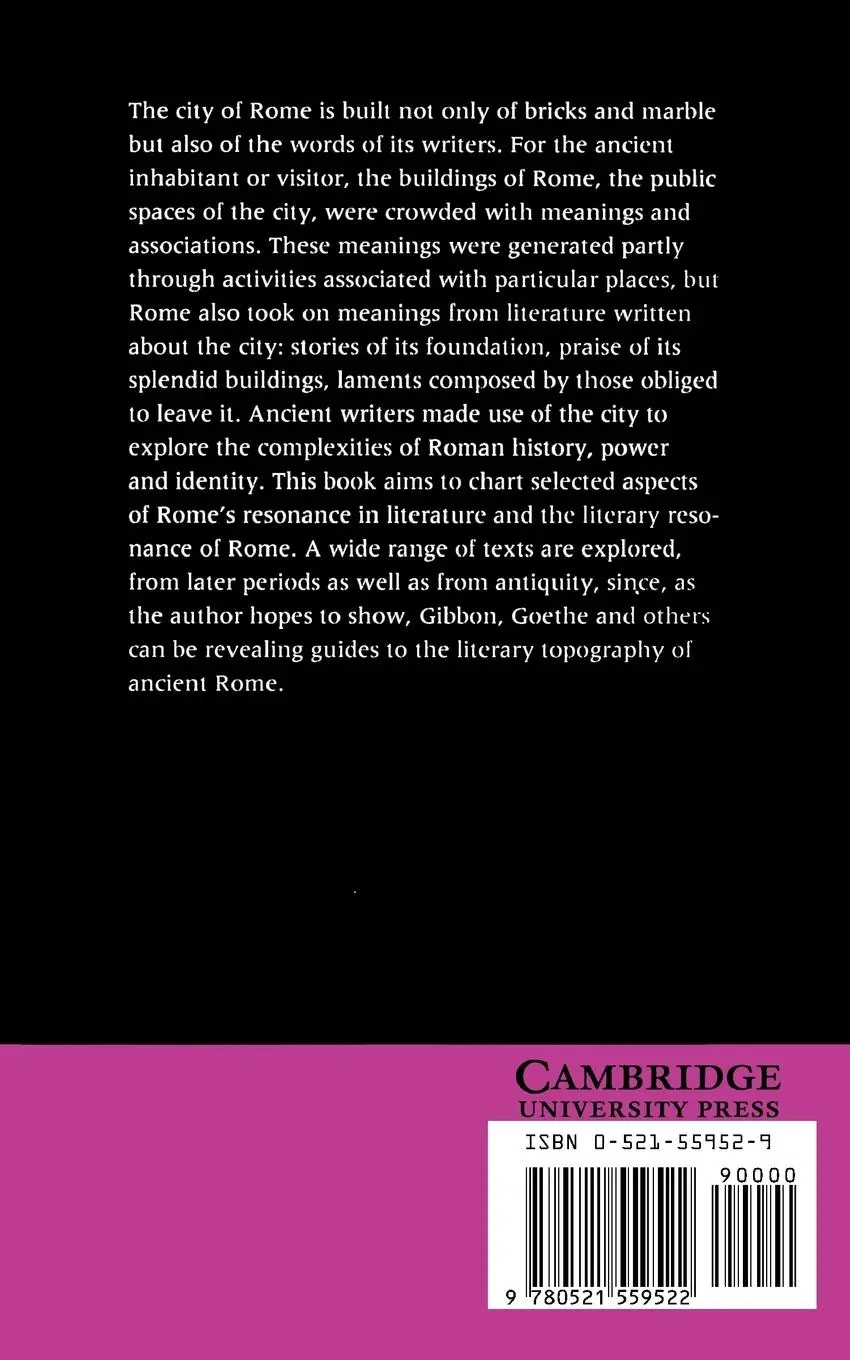 Rückseite: 9780521559522 | Writing Rome | Textual Approaches to the City | Catharine Edwards