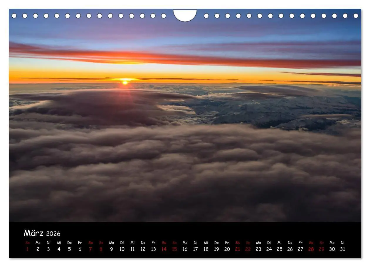 Bild: 9783457909522 | Wolkenwelten (Wandkalender 2026 DIN A4 quer), CALVENDO Monatskalender