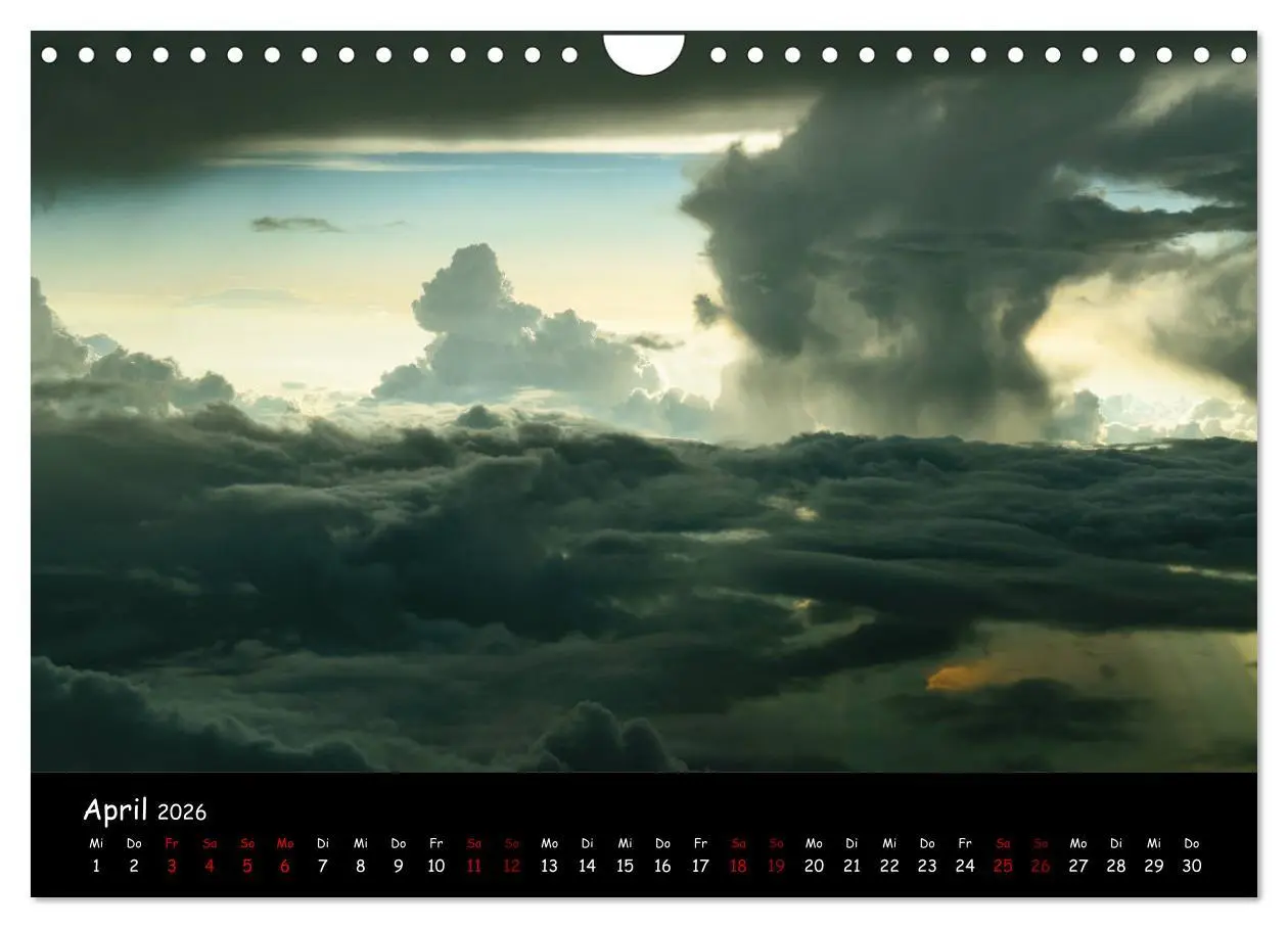 Bild: 9783457909522 | Wolkenwelten (Wandkalender 2026 DIN A4 quer), CALVENDO Monatskalender