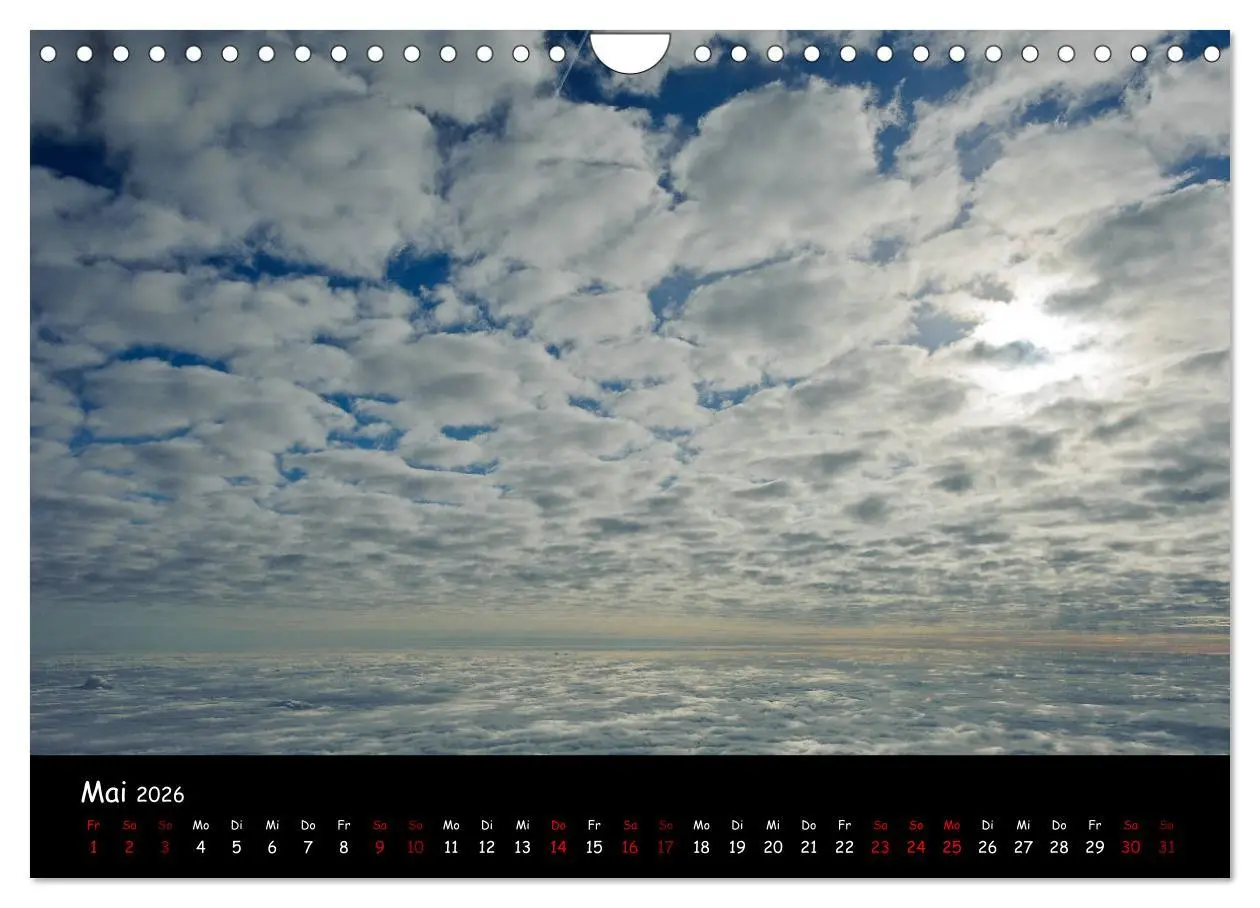 Bild: 9783457909522 | Wolkenwelten (Wandkalender 2026 DIN A4 quer), CALVENDO Monatskalender