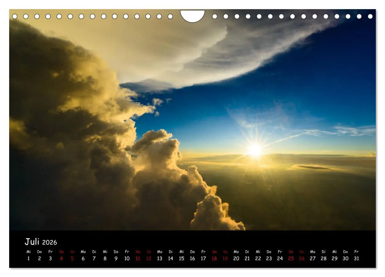 Bild: 9783457909522 | Wolkenwelten (Wandkalender 2026 DIN A4 quer), CALVENDO Monatskalender