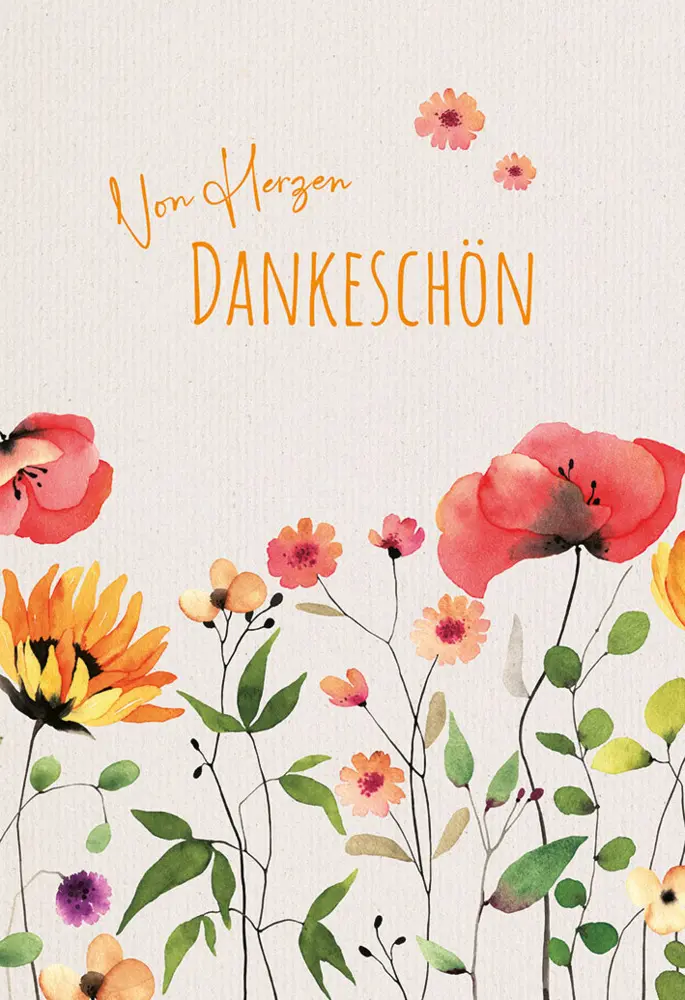 Cover: 4036526769622 | Von Herzen Dankeschön | Grußkarte | Deutsch | 2024 | Butzon &amp; Bercker