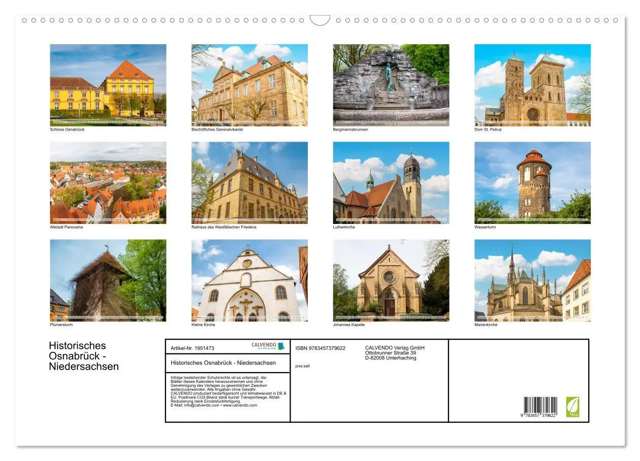 Bild: 9783457379622 | Historisches Osnabrück - Niedersachsen (Wandkalender 2026 DIN A2...