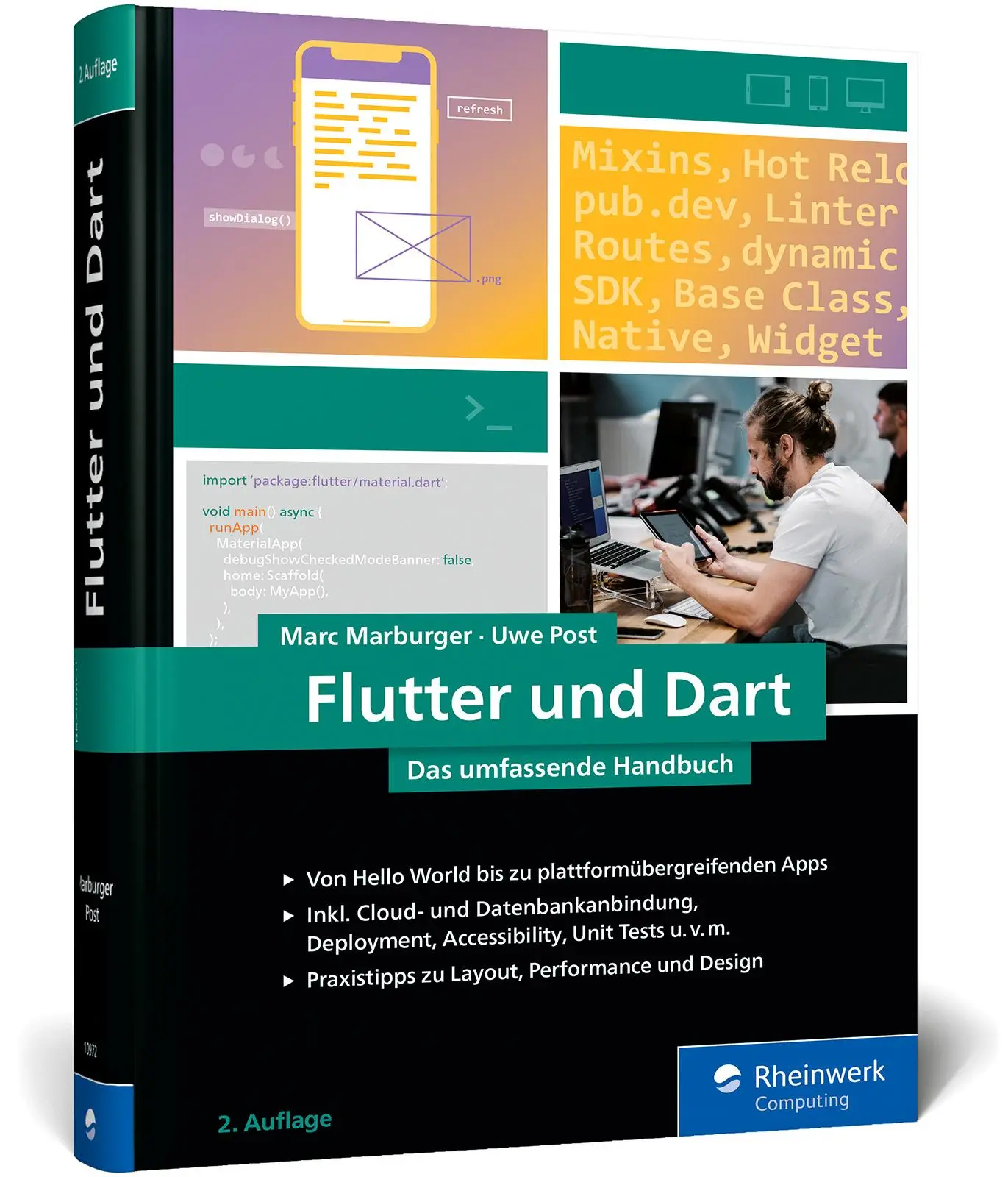 Cover: 9783367109722 | Flutter und Dart | Marc Marburger (u. a.) | Buch | Rheinwerk Computing