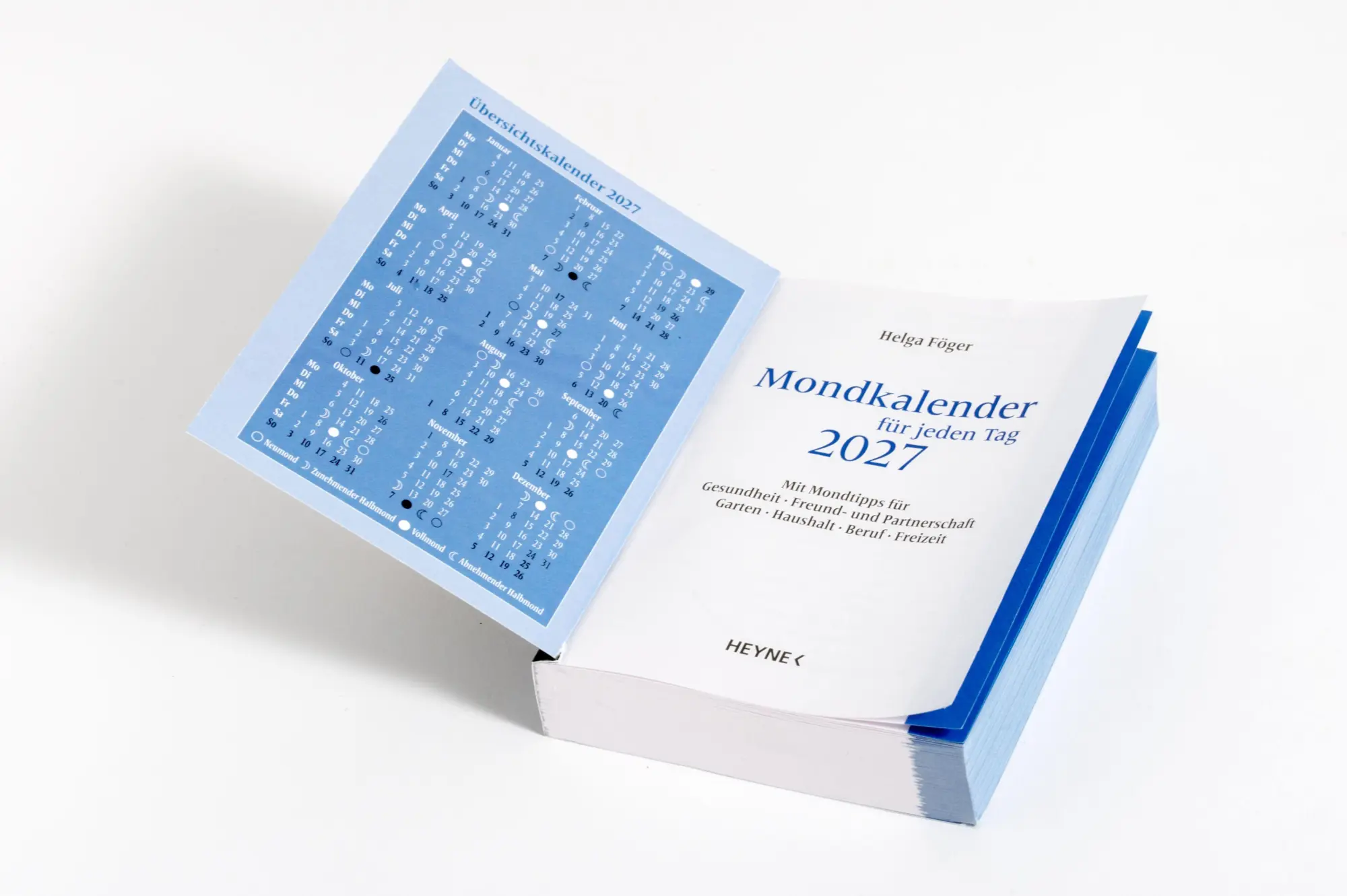 Bild: 9783453239722 | Mondkalender für jeden Tag 2027 | Helga Föger | Kalender | 400 S.