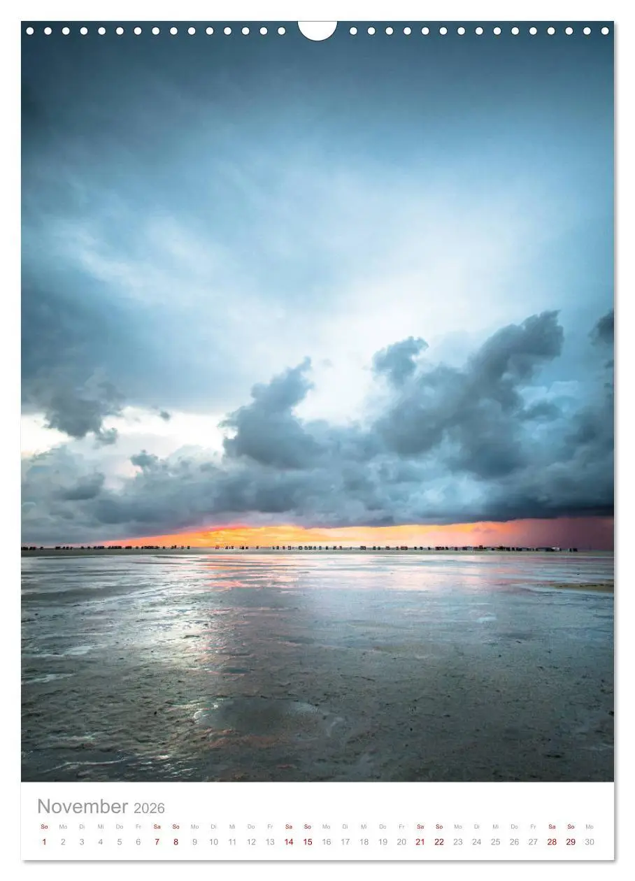 Bild: 9783516389722 | Amrum - Das Gesicht der Nordsee (Wandkalender 2026 DIN A3 hoch),...