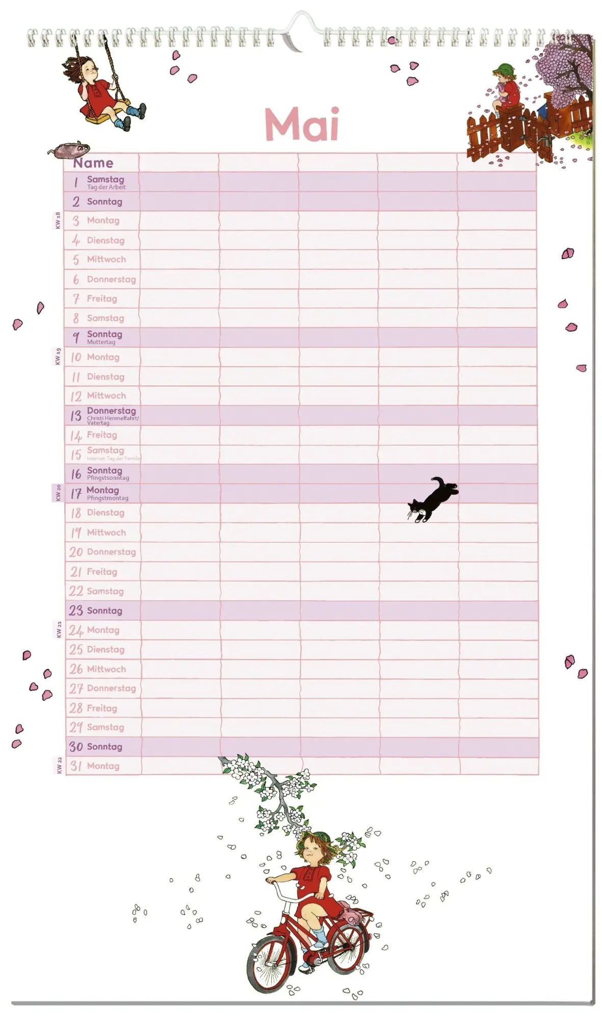 Bild: 4260512189822 | Astrid Lindgren Familienkalender 2027 | Ilon Wikland | Kalender | 2027