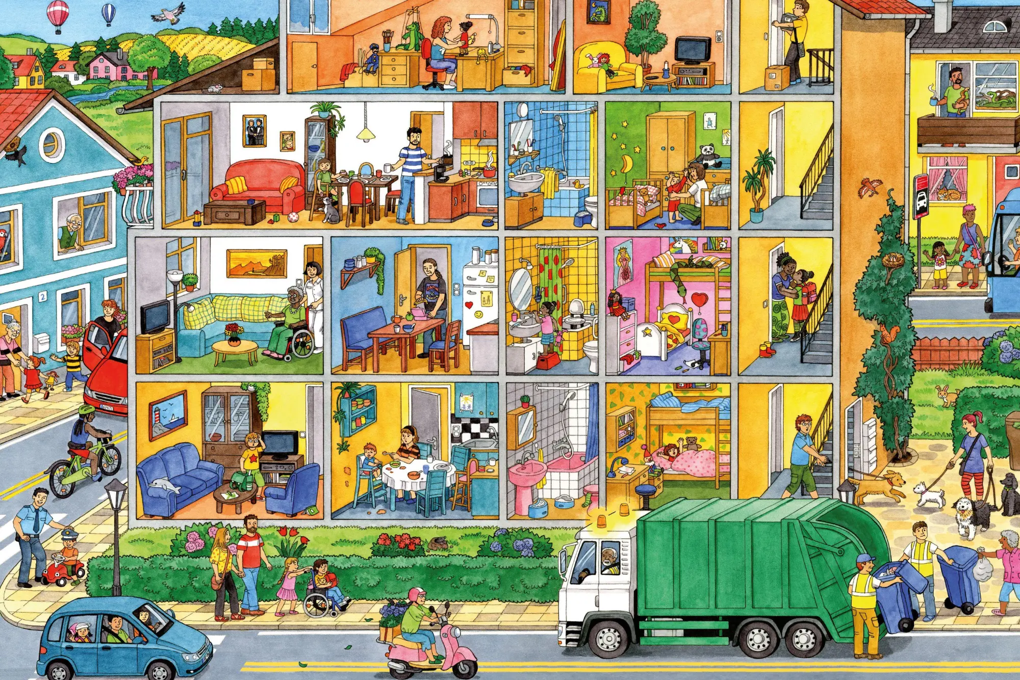 Bild: 9781615199822 | My Little Wimmelbook(r) - My Busy Day | Caryad | Buch | Englisch