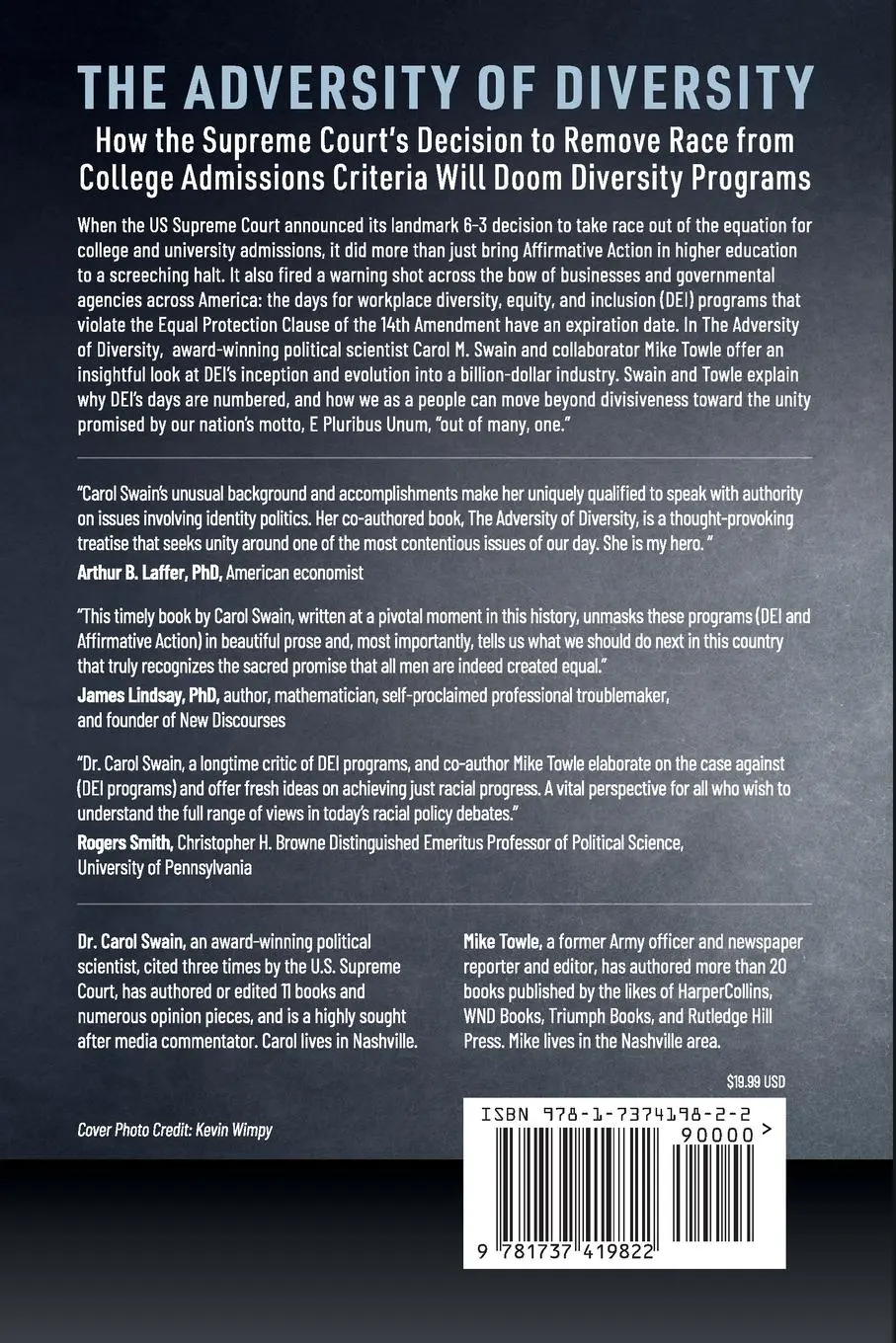 Rückseite: 9781737419822 | The Adversity of Diversity | Carol M. Swain (u. a.) | Taschenbuch