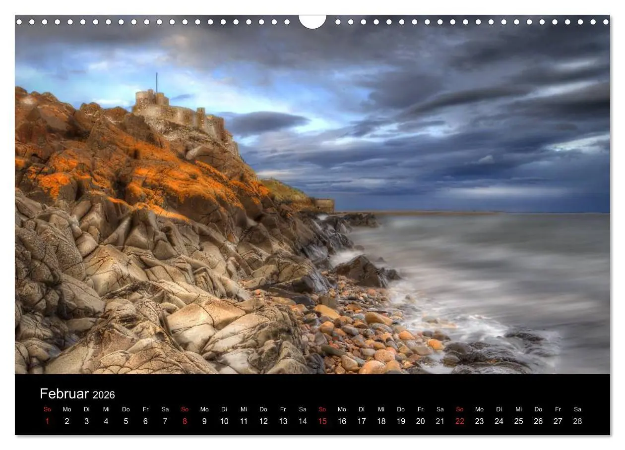 Bild: 9783516139822 | Holy Island - England (Wandkalender 2026 DIN A3 quer), CALVENDO...