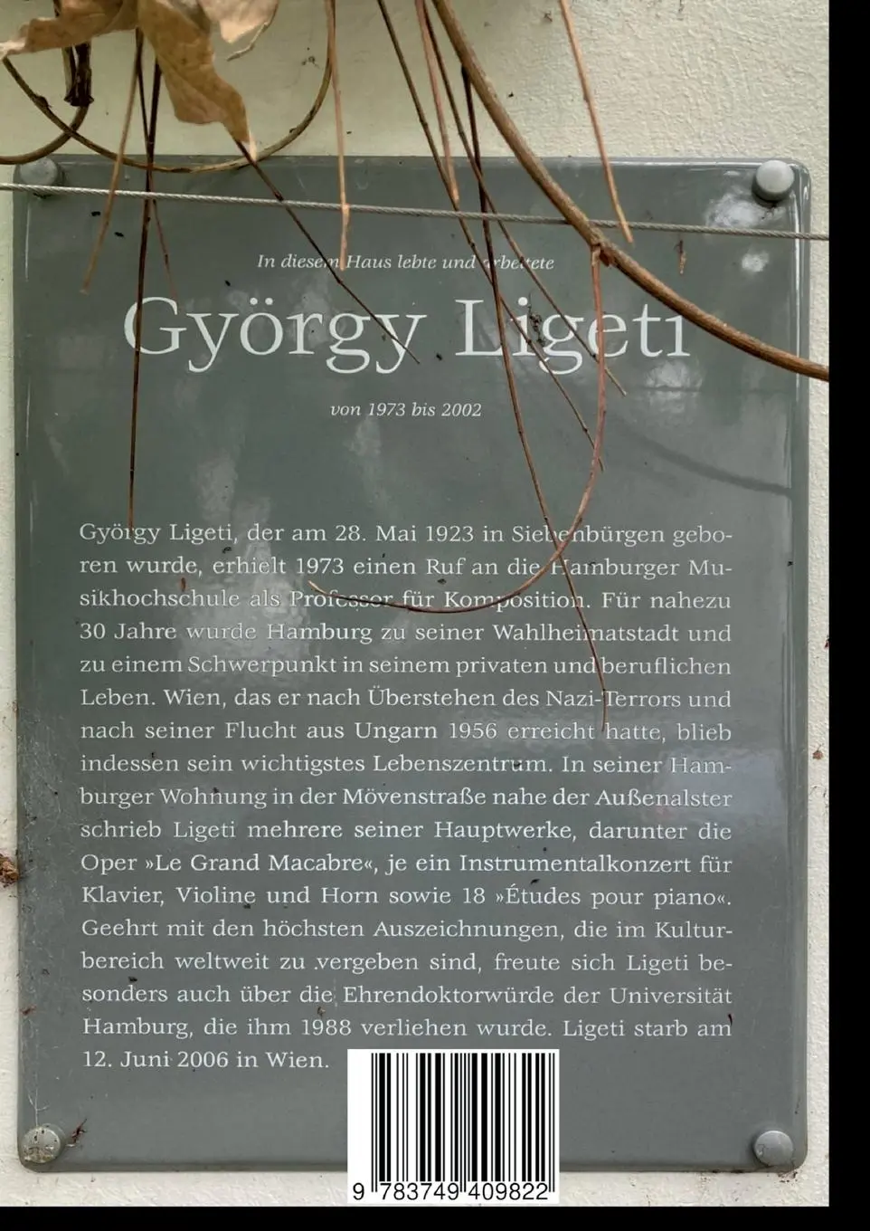 Rückseite: 9783749409822 | György Ligeti im Spiegel seiner Hamburger Kompositionsklasse | Stahnke