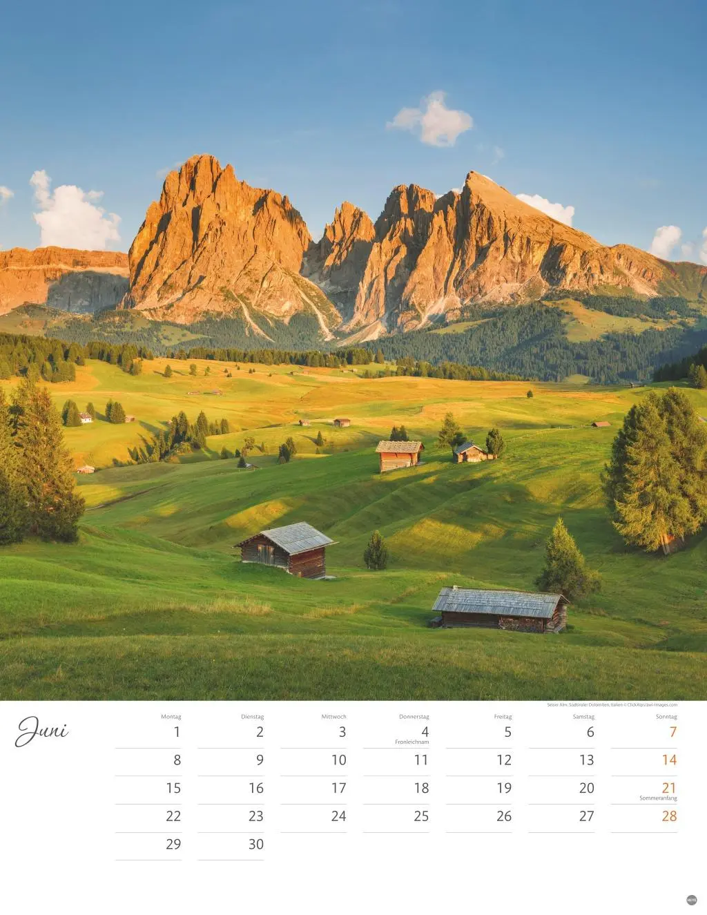 Bild: 9783756409822 | Schönes Alpenland Posterkalender 2026 | Heye | Kalender | 14 S. | 2026