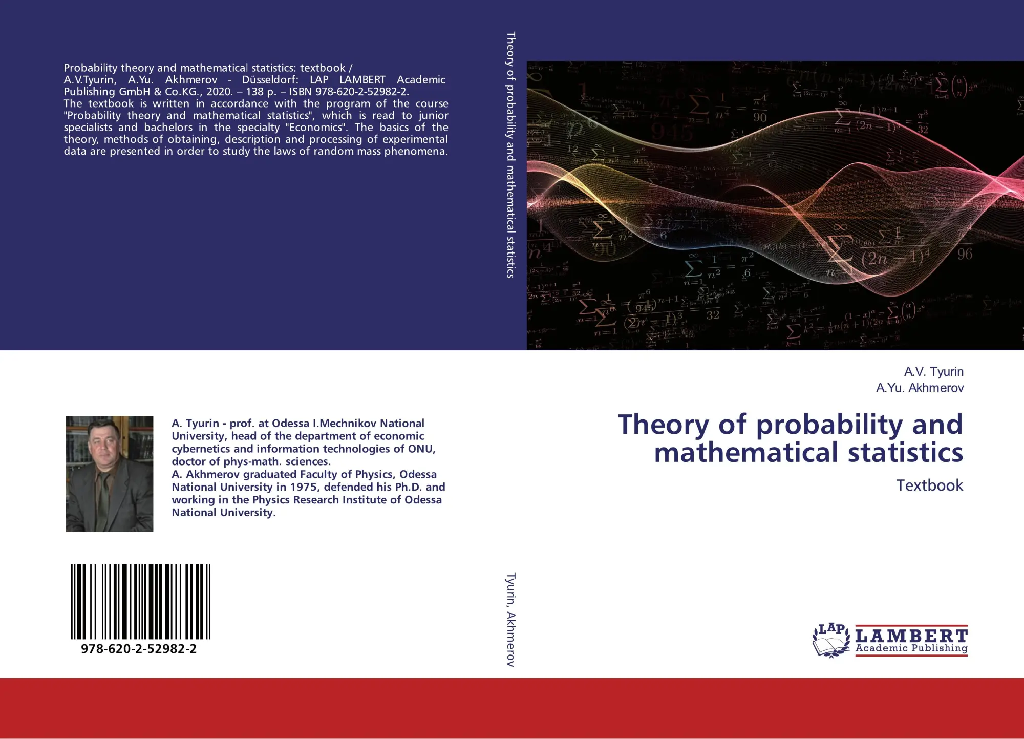 Cover: 9786202529822 | Theory of probability and mathematical statistics | Textbook | Buch