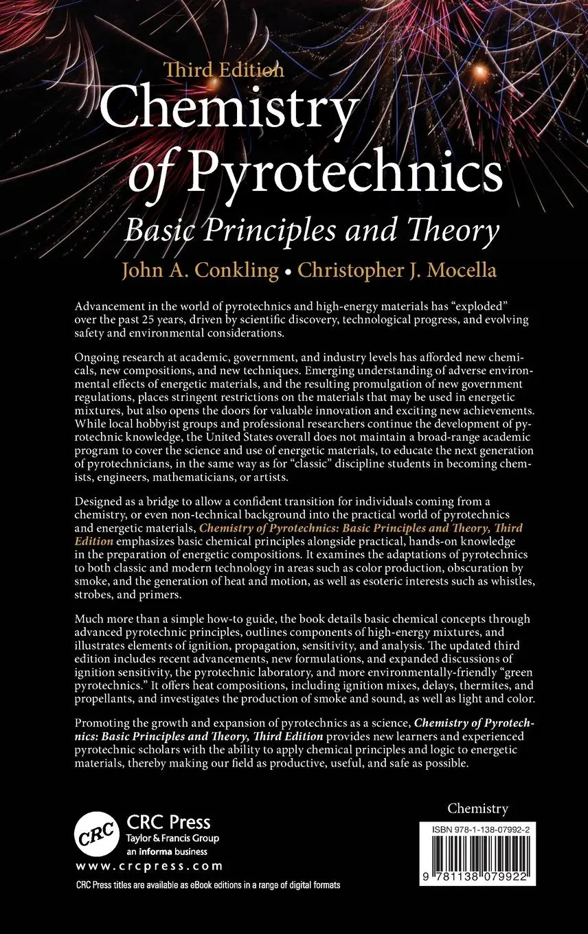 Rückseite: 9781138079922 | Chemistry of Pyrotechnics | Basic Principles and Theory, Third Edition
