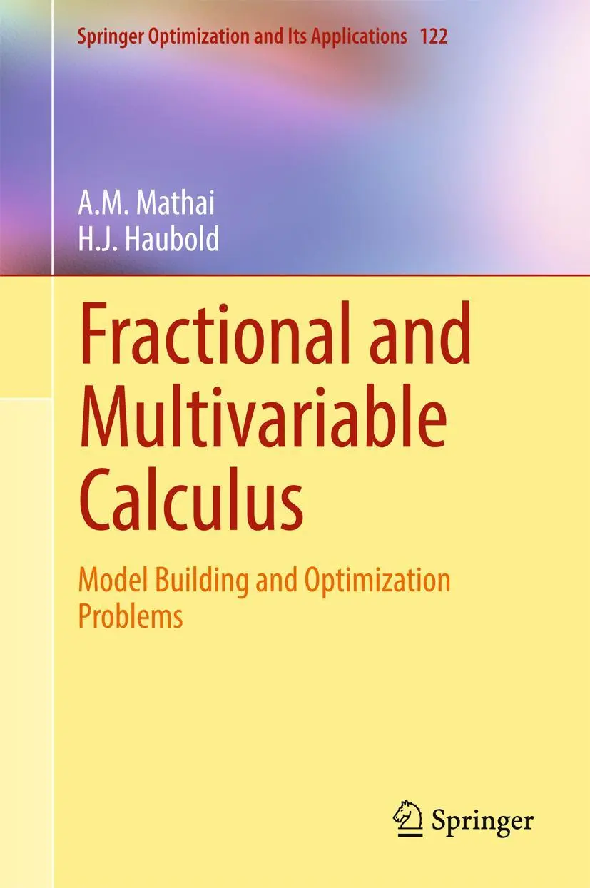 Cover: 9783319599922 | Fractional and Multivariable Calculus | H. J. Haubold (u. a.) | Buch